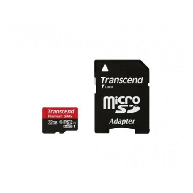 Карта памет Transcend 32GB micro SDHC UHS-I Premium 1 adapter - Class 10 TS32GUSDU1