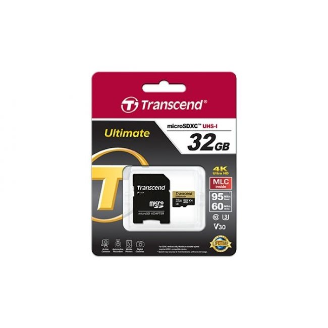 Карта памет Transcend 32GB microSDHC UHS-I U3M TS32GUSDU3M
