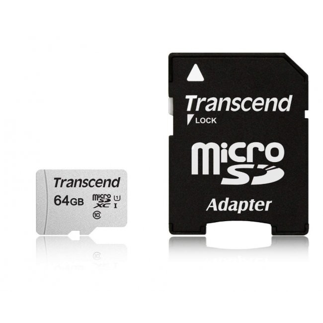 Карта памет Transcend 64GB microSD UHS-I U1 TS64GUSD300S
