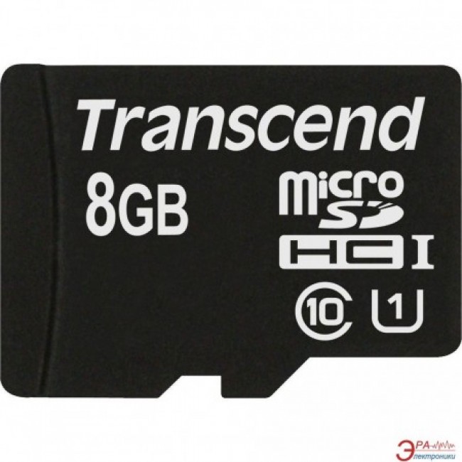 Карта памет Transcend 8GB micro SDHC UHS-I Premium with adapter, Class 10 TS8GUSDU1