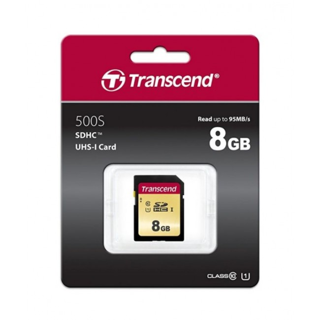 Карта памет Transcend 8GB UHS-I U1 SD Card TS8GSDC500S