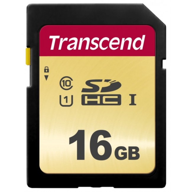 Карта памет Transcend Transcend 16GB SD Card UHS-I U1 TS16GSDC500S