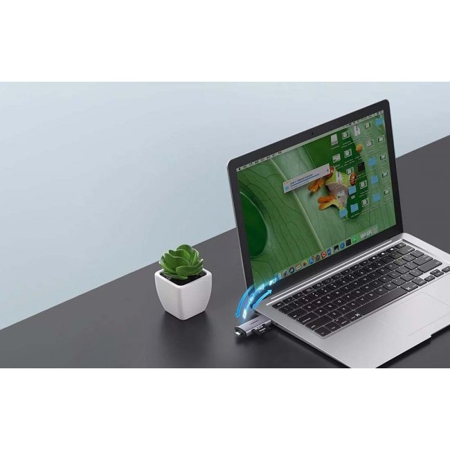 Bluetooth флашка UGREEN CM304 USB + USB-C Adapter Card Reader SD + microSD