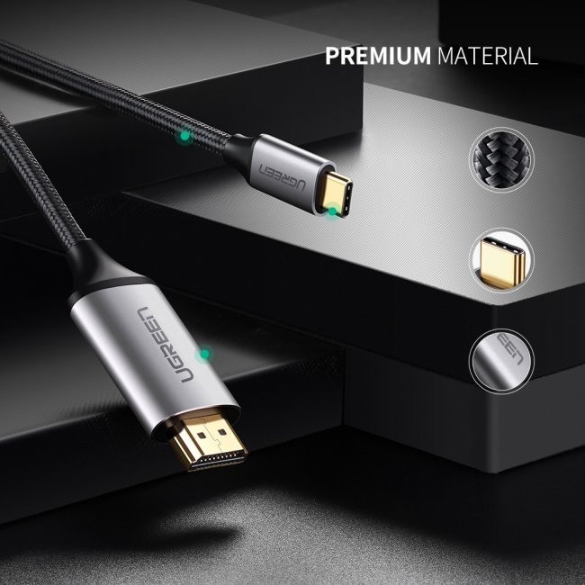 Кабел UGREEN USB-C to HDMI Cable 4K UHD 1.5m