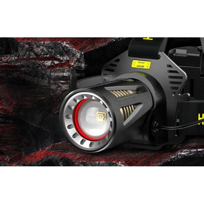Фенер, челник Warsun Headlight H620, 700/920lm, 3x18650, USB-C Челник