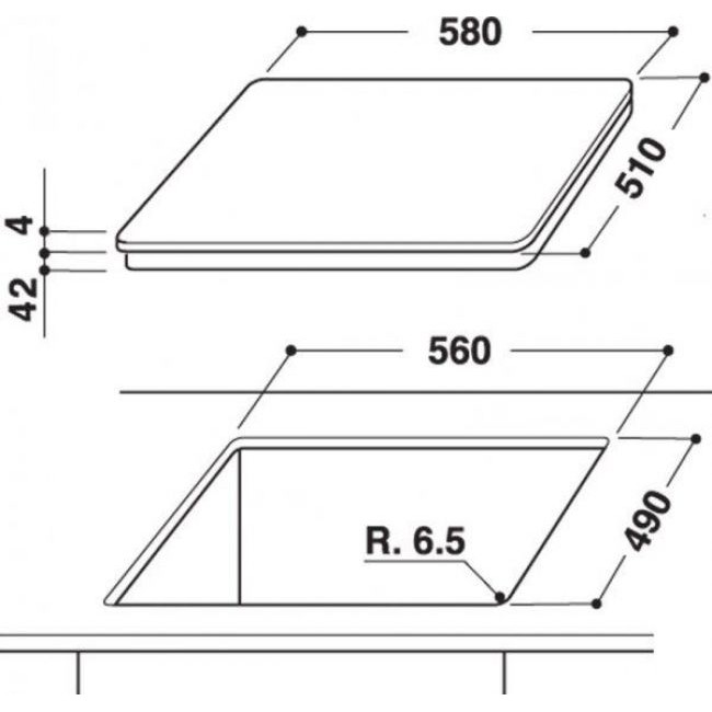 Плот за вграждане Whirlpool AKT 8030/NE 