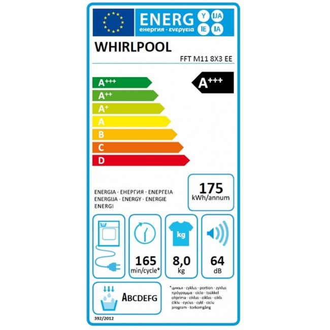 Сушилня Whirlpool FFT M11 8X3 EE
