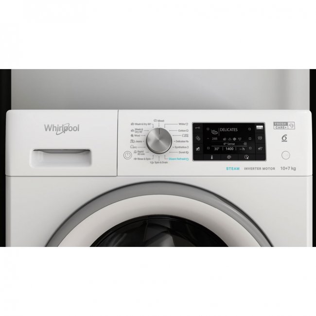 Пералня със сушилня Whirlpool FFWDD 1076258 SV EE 