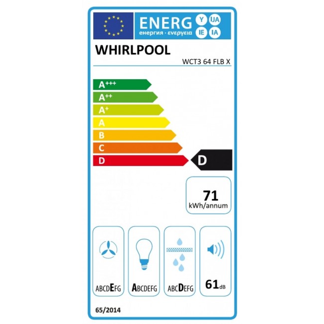 Абсорбатор Whirlpool WCT3 64 FLB X