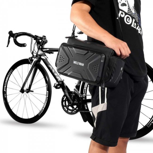 Аксесоар за велосипед Wild Man Bicycle bag GS6 4.7 to 7“ Waterproof 4L - Водоустойчива чанта за скутер