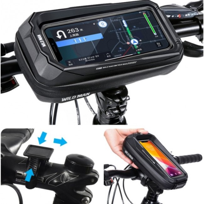 Аксесоар за велосипед Wild Man Bicycle bag MS33 Waterproof 0.5L - Водоустойчива чанта за скутер