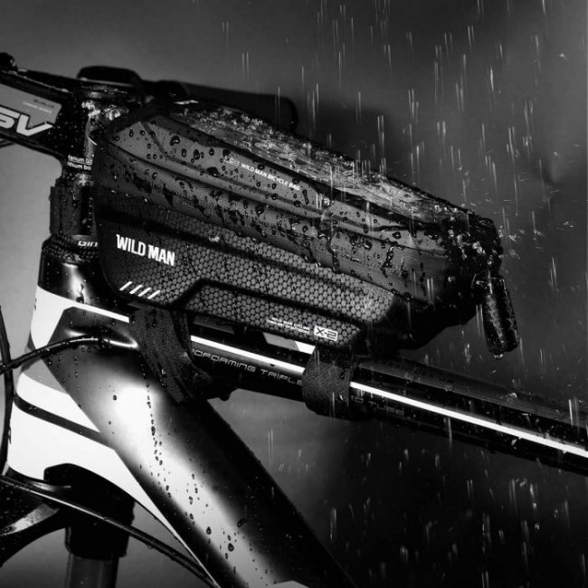 Аксесоар за велосипед Wild Man Bicycle bag X2 Waterproof 1L  (max 6.7 inch) -  Водоустойчива чанта за скутер