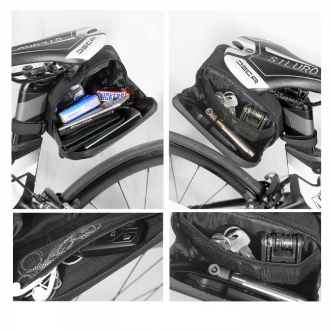 Аксесоар за велосипед Wild Man Mini Rear Bike Saddle Bag ES7 Waterproof 1,2L - Водоустойчива чанта за скутер