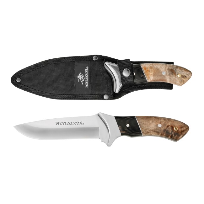 Джобен нож WINCHESTER НОЖ BURL WOOD FIXED BLADE