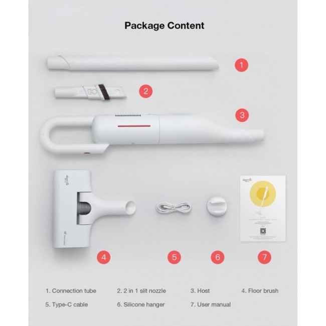 Вертикална прахосмукачка Xiaomi Deerma VC01 Handheld Vacuum Cleaner