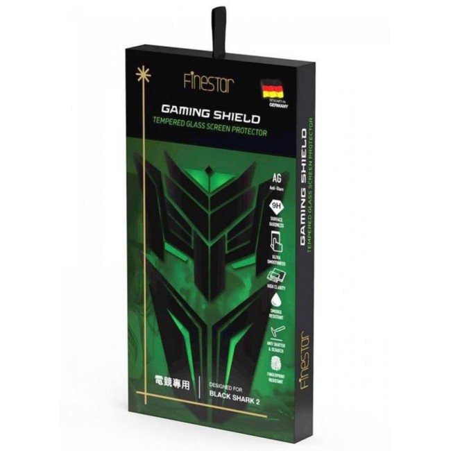 Стъклен Протектор за мобилен телефон Xiaomi FINESTAR GAMING SHIELD TEMPERED GLASS SCREEN PROTECTOR DESIGNED FOR BLACK SHARK 2