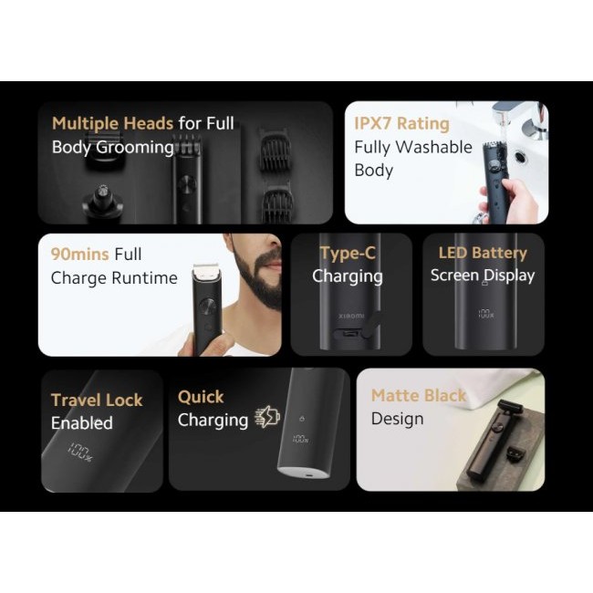 Машинка за подстригване Xiaomi Grooming Kit Pro - Комплект за подстригване