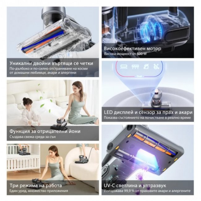 Прахосмукачка UV за матрак Xiaomi JIMMY BX7 UV Anti-Mite Vacuum Cleaner