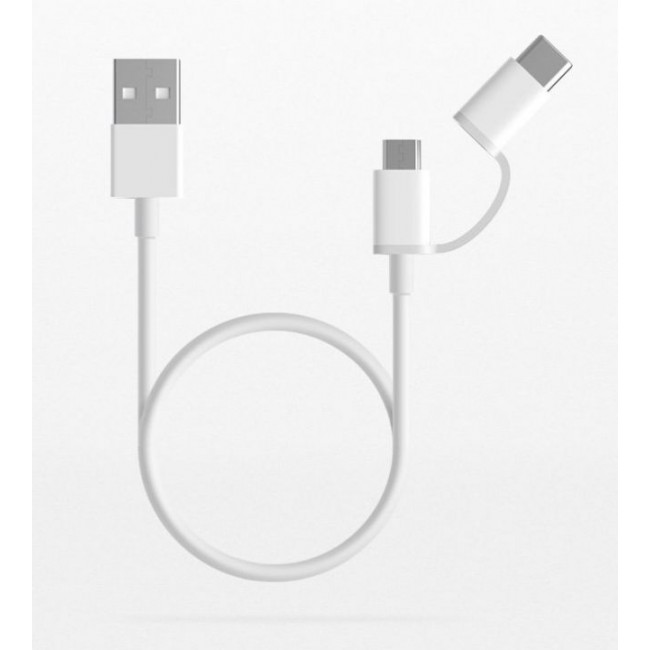 Кабел Xiaomi КАБЕЛ ОРИГИНАЛЕН  2 в 1 - USB и TYPE C