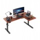 Офис бюро Kingsmith L Shaped Standing Desk ETDLI-Y-1600 Right Side + стойка DLI21(2 степени) - Dark Brown