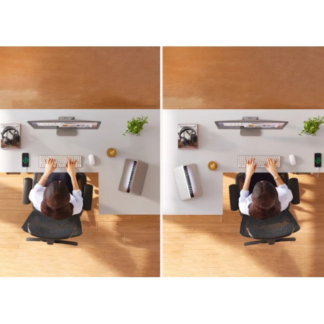 Офис бюро Kingsmith L Shaped Standing Desk ETDLI-Y-1600 Right Side + стойка DLI21(2 степени) - Dark Brown