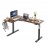 Офис бюро Kingsmith L Shaped Standing Desk ETDLI-Y-1700 Right Side + стойка DLI31(3 степени) - Black Walnut