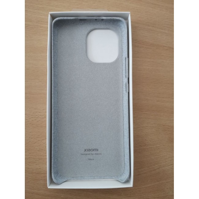 Калъф за мобилен телефон Xiaomi Mi 11 CLOTH PATTERN VEGAN LEATHER CASE - оригинален