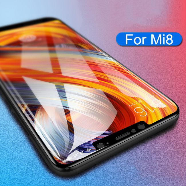 Стъклен Протектор за мобилен телефон Xiaomi Mi 8 Стъклен протектор с пълно покритие