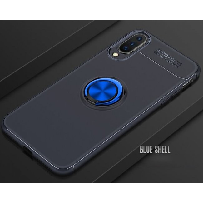 Калъф за мобилен телефон Xiaomi Mi 9 с пръстен и вградена плоча за магнитна стойка 360°