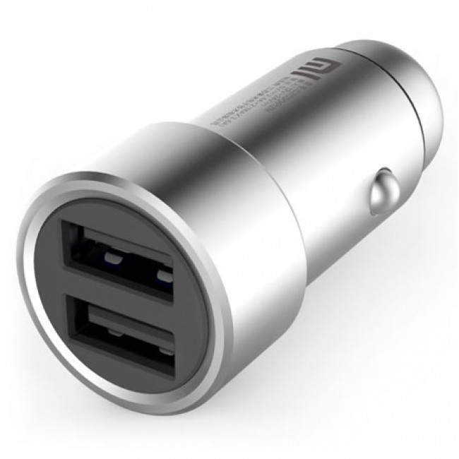 Зарядно устройство Xiaomi Mi Car Charger Dual USB Silver
