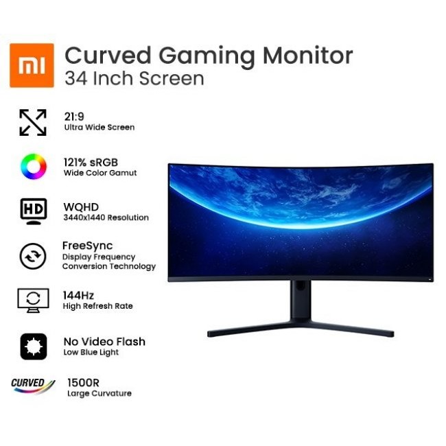 Монитор Xiaomi Mi Curved Gaming Monitor 34"