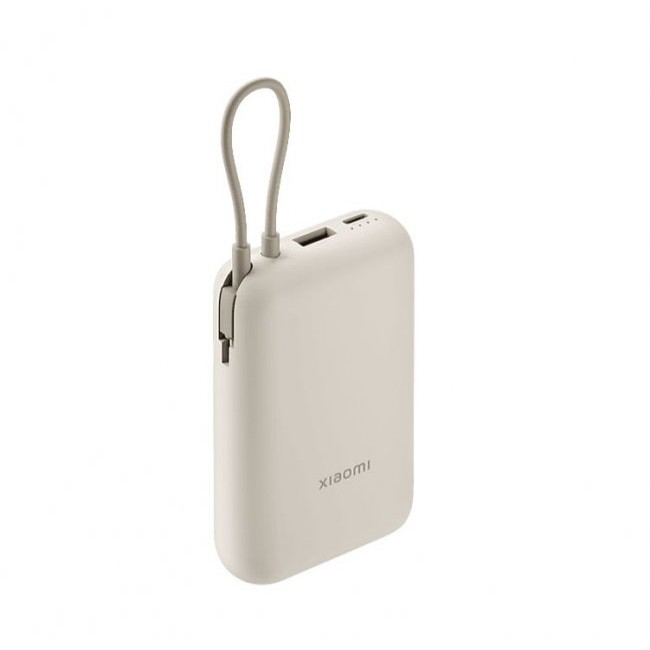 Външна Батерия POWER BANK Xiaomi Mi Power Bank 1000mAh с вграден кабел - БЕЖОВ -- TAN
