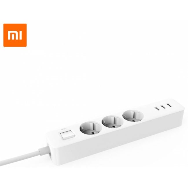 Смарт контакт, разклонител Xiaomi Mi Power Strip + 3 USB Charger Разклонител