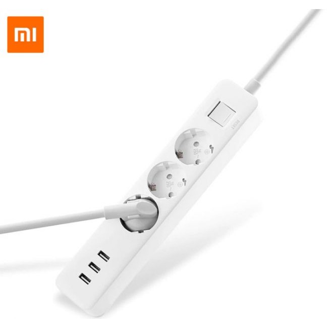 Смарт контакт, разклонител Xiaomi Mi Power Strip + 3 USB Charger Разклонител