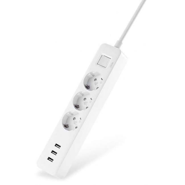 Смарт контакт, разклонител Xiaomi Mi Power Strip + 3 USB Charger Разклонител
