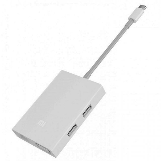 Зарядно устройство Xiaomi Mi USB-C to VGA and Gigabit Ethernet Мулти Адаптер Сплитер