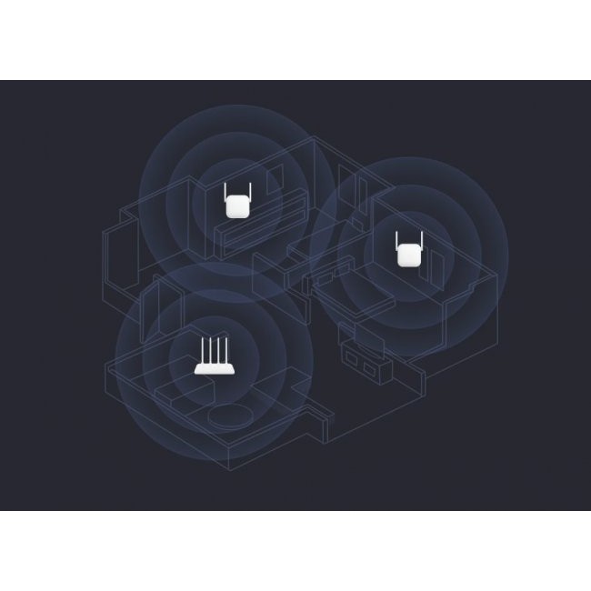Усилвател за интернет мрежа Xiaomi Mi Wi-Fi Range Extender N300 - БЯЛ -- WHITE
