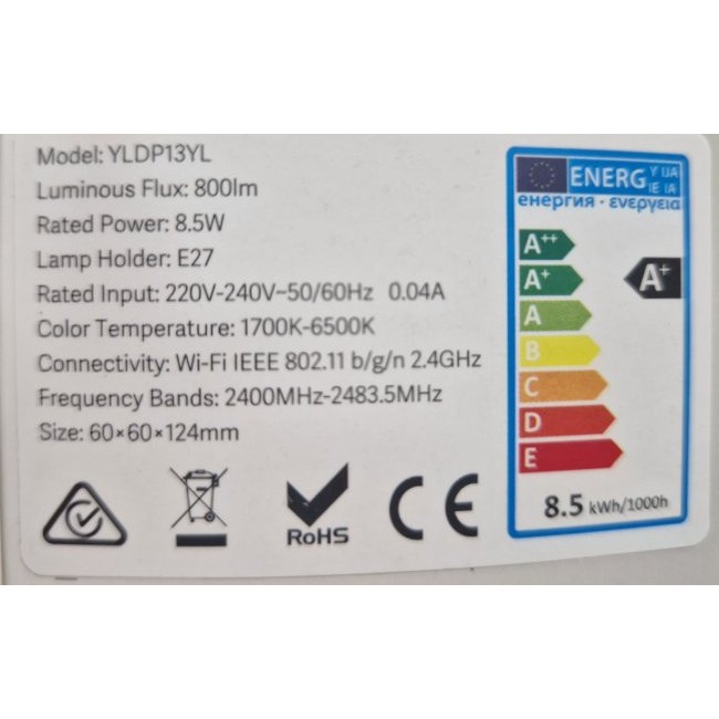 Xiaomi Mi Yeelight LED Light Bulb 1S E27