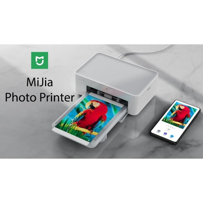 Мини принтер за мобилен телефон Xiaomi Mijia Photo Printer ZPDYJ01HT White - Фотопринтер   и Консуматив