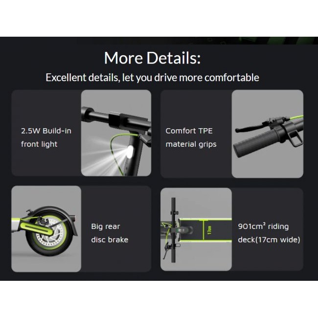 Електрически скутер Xiaomi Navee S65 Electric Scooter 10''