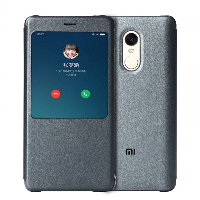 Калъф за мобилен телефон Xiaomi Оригинален калъф за Redmi Note 4X Smart View Flip Case