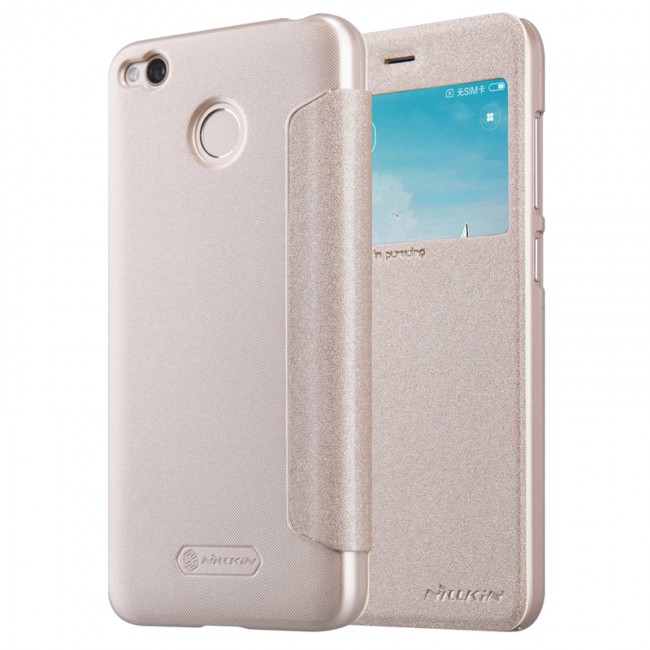 Калъф за мобилен телефон Xiaomi Redmi 4x Case Cover NILLKIN Sparkle PU Leather Flip Cover view Window for Xiaomi Redmi 4x Case Cover