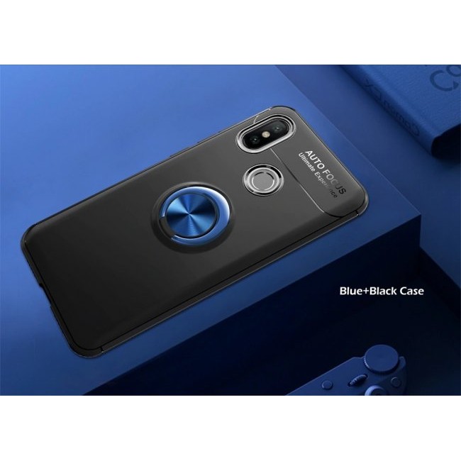 Калъф за мобилен телефон Xiaomi Redmi 7 с пръстен и вградена плоча за магнитна стойка 360°
