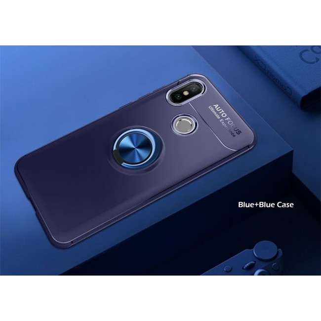 Калъф за мобилен телефон Xiaomi Redmi 7 с пръстен и вградена плоча за магнитна стойка 360°