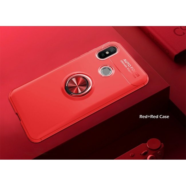 Калъф за мобилен телефон Xiaomi Redmi 7 с пръстен и вградена плоча за магнитна стойка 360°