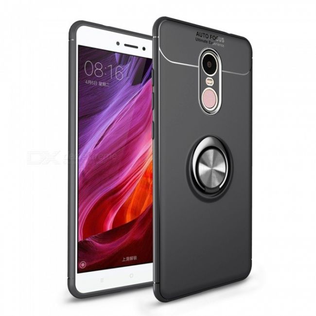 Калъф за мобилен телефон Xiaomi Redmi Note 4/4X за версия (16GB/32GB) с пръстен и вградена плоча за магнитна стойка 360°