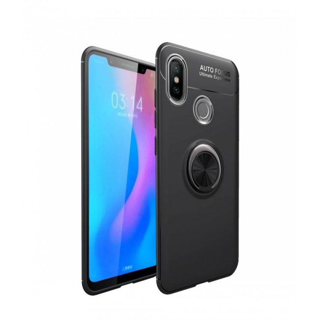 Калъф за мобилен телефон Xiaomi Redmi Note 5  с пръстен и вградена плоча за магнитна стойка 360°