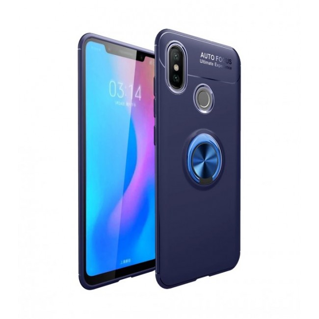 Калъф за мобилен телефон Xiaomi Redmi Note 5  с пръстен и вградена плоча за магнитна стойка 360°