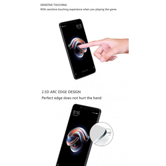 Стъклен Протектор за мобилен телефон Xiaomi Redmi Note 5A/Prime Стъклен протектор с пълно покритие