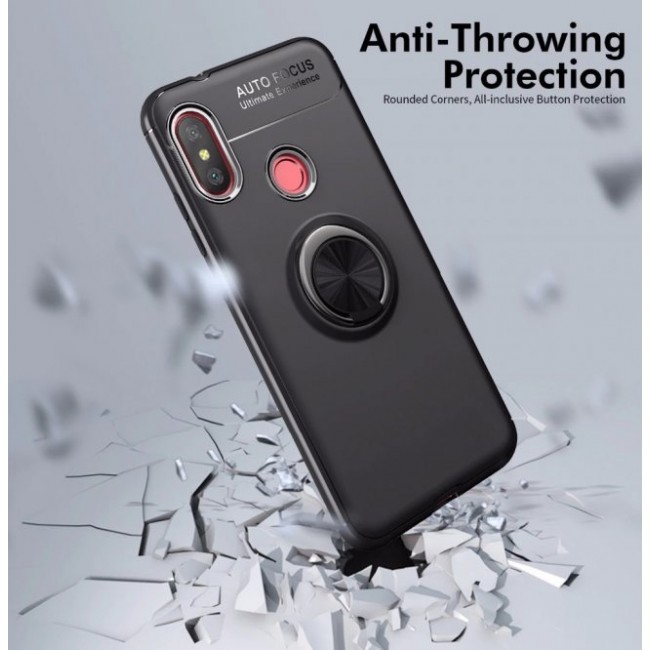 Калъф за мобилен телефон Xiaomi Redmi S2  с пръстен и вградена плоча за магнитна стойка 360°